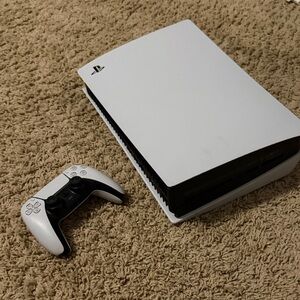 Sony PlayStation Console - White and Black
